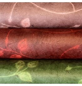 NE886 - Lokta papier met bloemen print