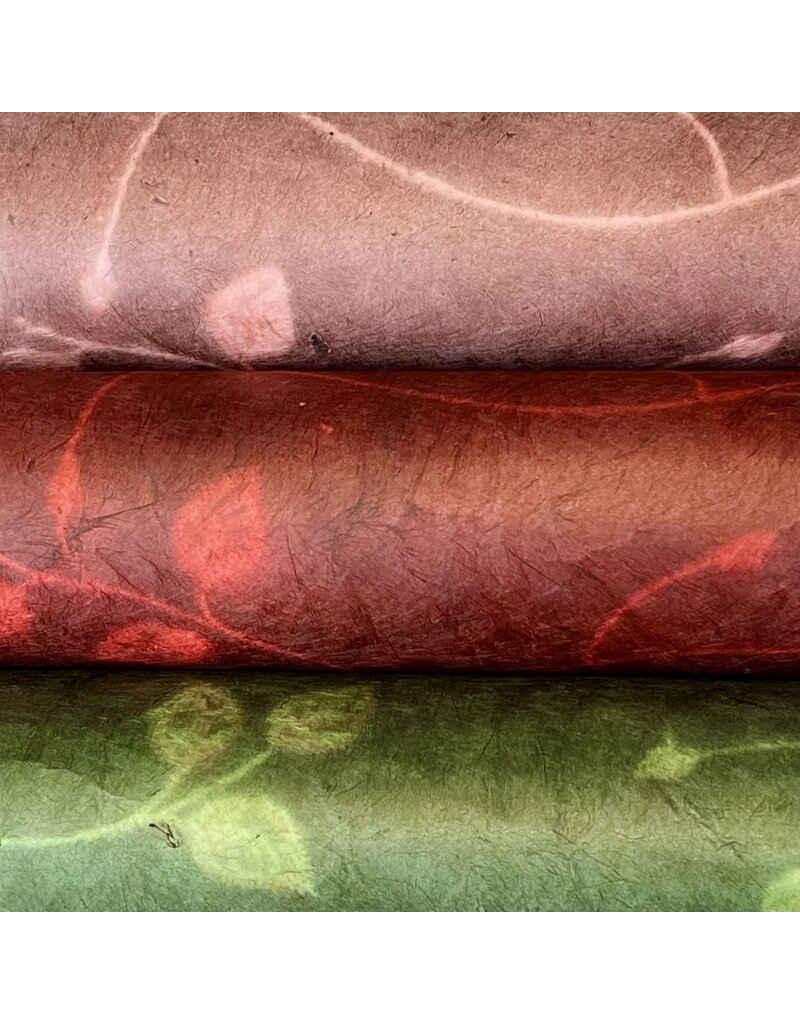 NE886 - Lokta-Papier mit Blumenprint