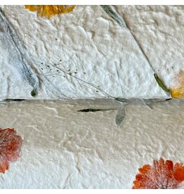 TH957 - Maulbeer-Papier mit Kosmosblüten