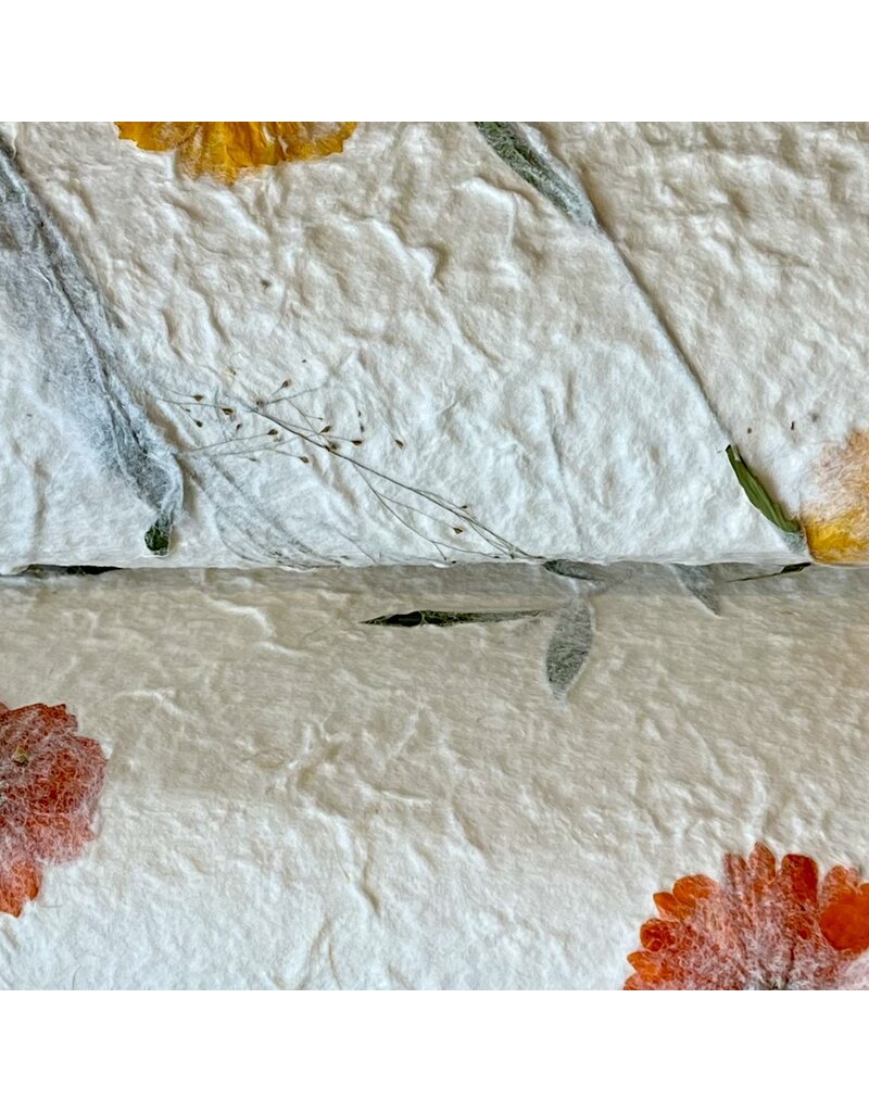 TH957 - Mulberry paper with cosmos flowers