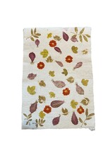 Papier de mûrier et de maïs avec feuilles impression