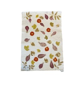 TH888 - Mulberry corn paper with leaves print