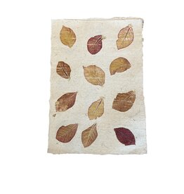 TH895 - Papier de mûrier et de maïs avec feuilles impression