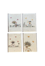 . Lot de 8 cartes/enveloppes avec des bicyclettes