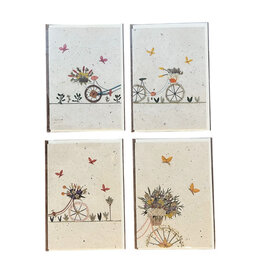 . PN309 Lot de 8 cartes/enveloppes avec des bicyclettes
