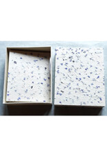 NE413 - Ensemble d'une boîte et d'un registre, bleuet