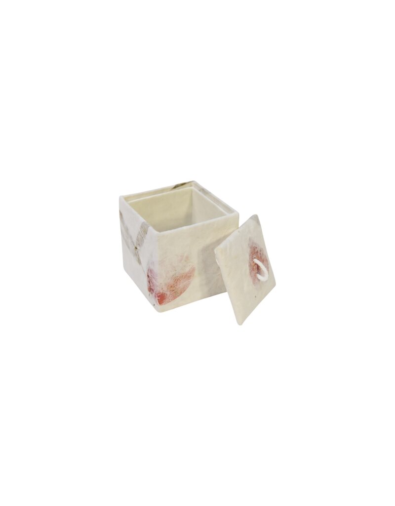 TH431 - Vierkant doosje van mulberry papier