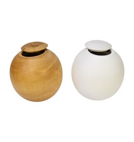 TD520 - Urn van mango hout 23x23cm