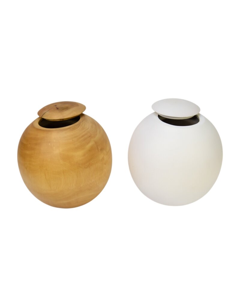 TD520 - Urn van mango hout 23x23cm