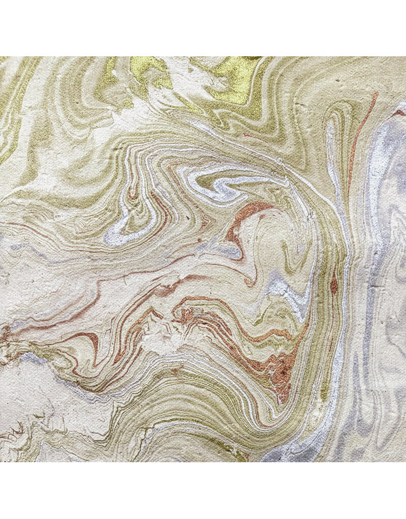 NE222 -  Lokta paper with a marbled print