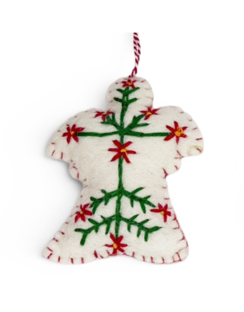 . NE522 - Vilten kerst decoratie van 100% wol