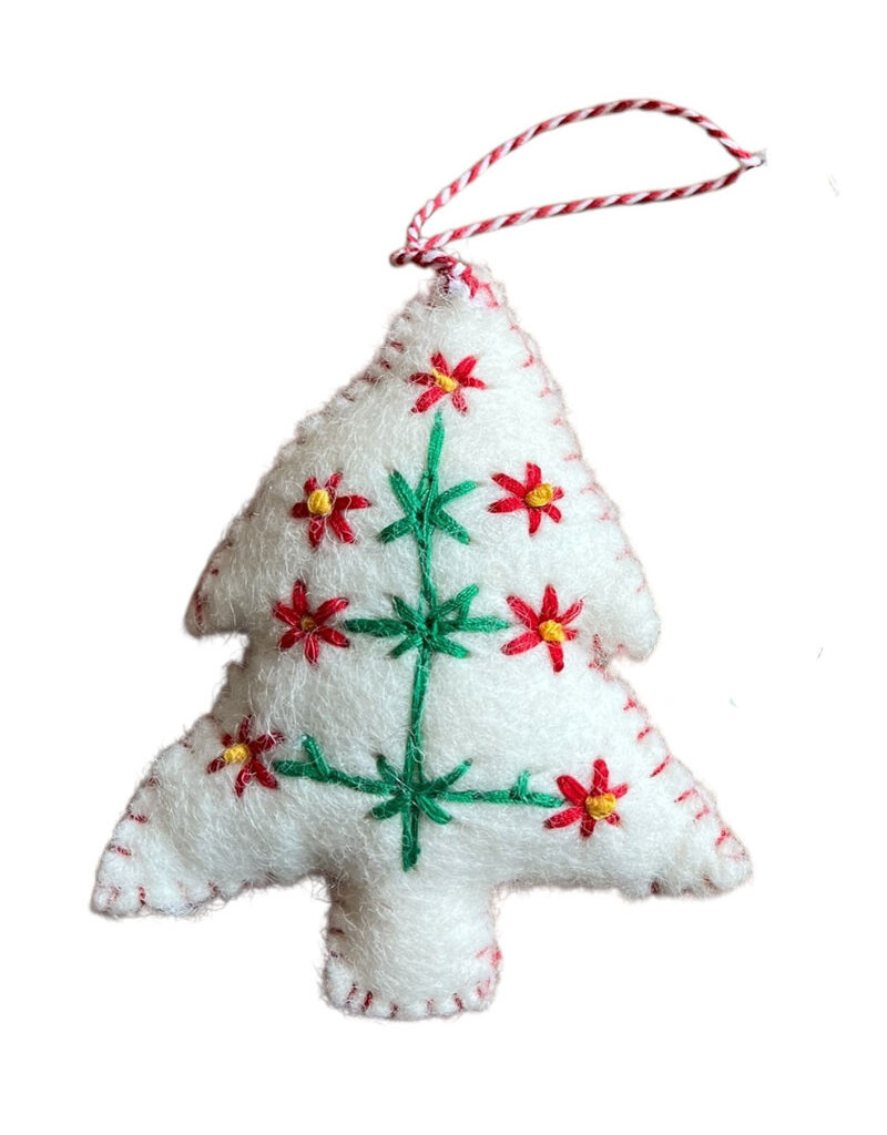 . NE522 - Vilten kerst decoratie van 100% wol