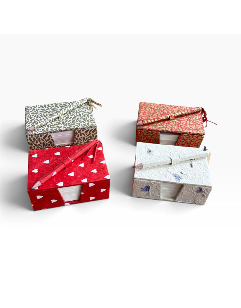 NE184 - Lokta paper box with notepads
