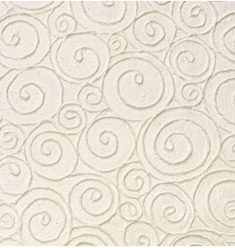 TH907 Mulberry papier met spiralendessin in reliëf