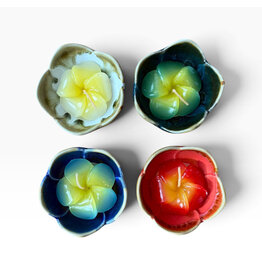 TH035 - Porcelain dish with flower candle