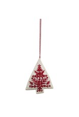 AE520 - Lot de 6 décorations de Noël en feutre