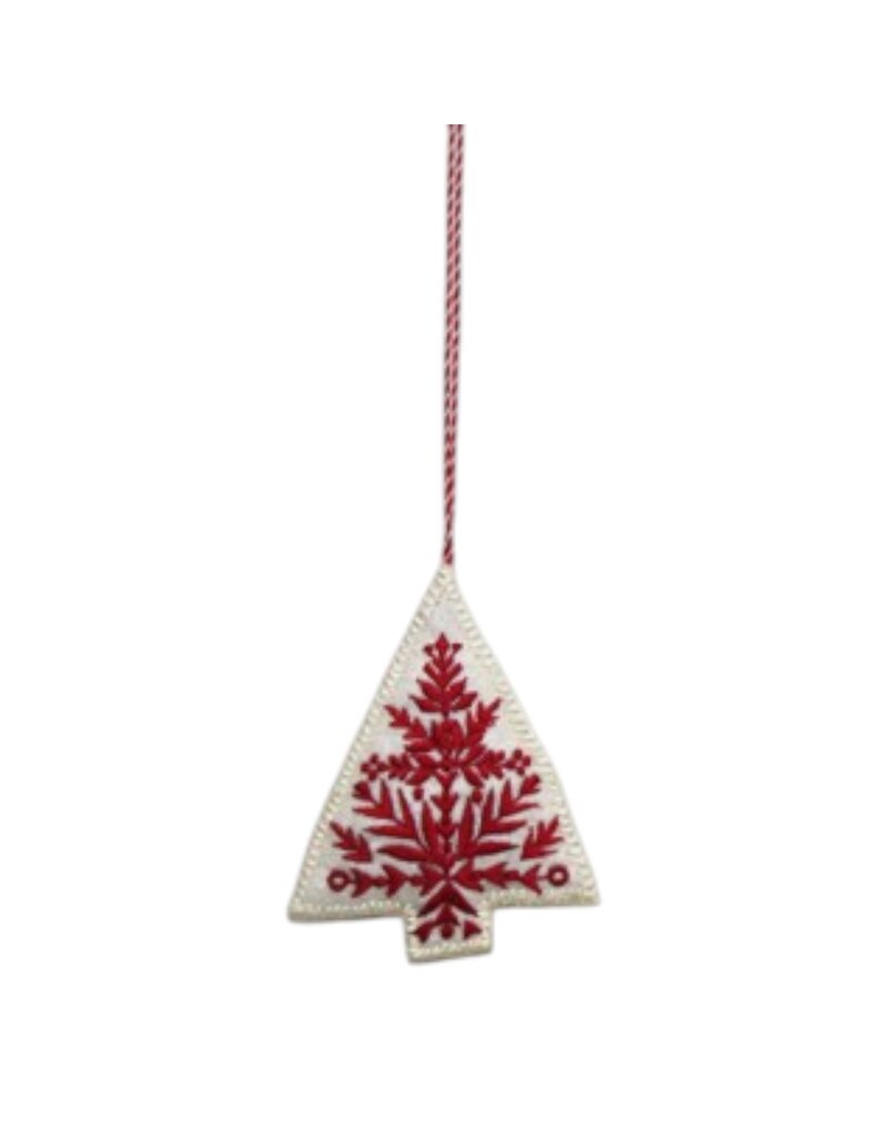 AE520 - Set of 6 felt Christmas decorations