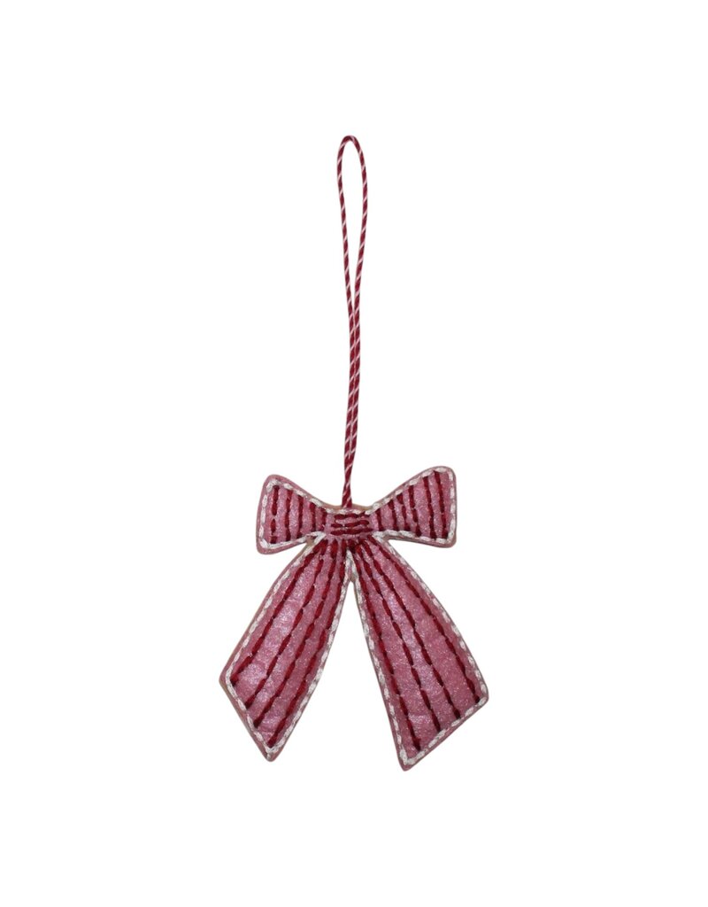 AE520 - Set van 6 vilten kerst ornamenten