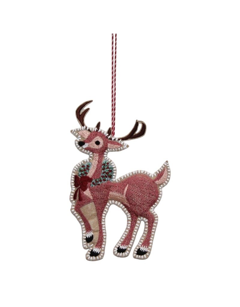 AE520 - Set van 6 vilten kerst ornamenten