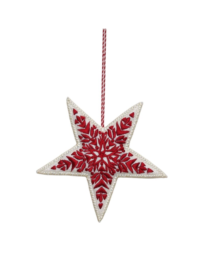 AE520 - Set mit 6 Weihnachtskugeln aus Filz