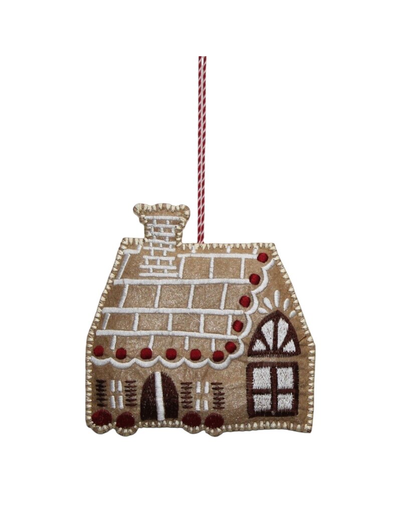 AE520 - Set van 6 vilten kerst ornamenten