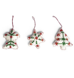 . NE522 - Vilten kerst decoratie van 100% wol