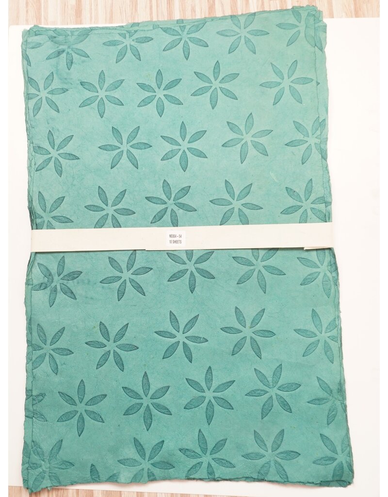 NE804 - Lokta paper with flowerprint