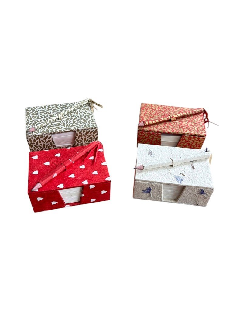 NE184 - Lokta paper box with notepads
