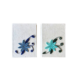 NE807 - Carnet en papier lokta avec deco 3D