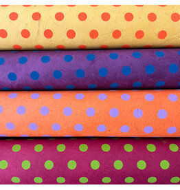 NE902 - Lokta papier met stippenprint