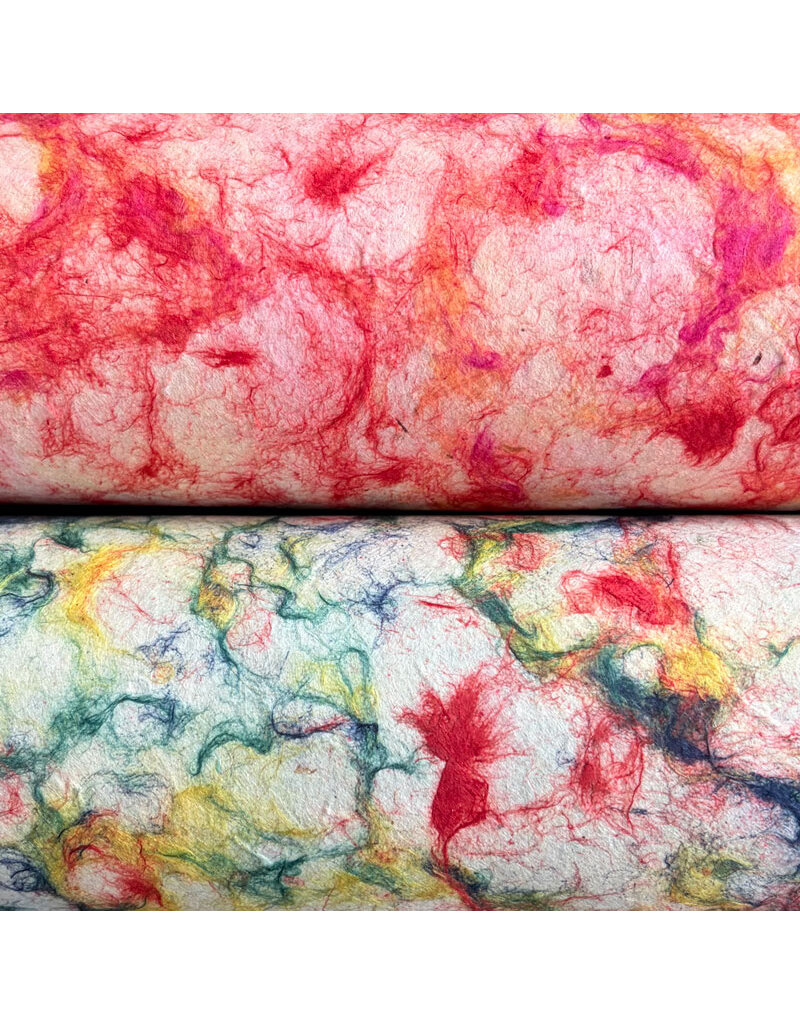 NE845 - Lokta paper with dyed pulp