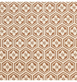 NE803 - Papier Lokta à motif nid d'abeille/fleur