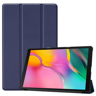Cover2day Samsung Galaxy Tab A 2019 hoes - Tri-Fold Book Case - Donker Blauw