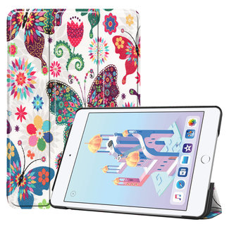 Cover2day iPad Mini 2019 hoes - Tri-Fold Book Case - Vlinders