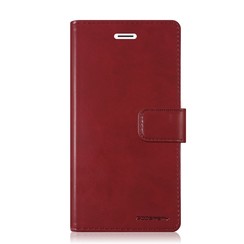 iPhone X/Xs hoes - Blue Moon Diary Wallet Case  - Donker Rood