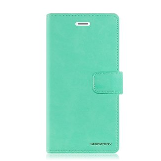 Mercury Goospery iPhone X/Xs hoes - Blue Moon Diary Wallet Case  - Turqouise