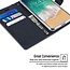 iPhone Xs Max hoes - Blue Moon Diary Wallet Case  - Donker Blauw