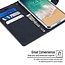 Samsung Galaxy A8 Plus (2018) hoes - Blue Moon Diary Wallet Case  - Donker Blauw