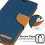 Huawei P30 Pro hoes - Mercury Canvas Diary Wallet Case - Blauw