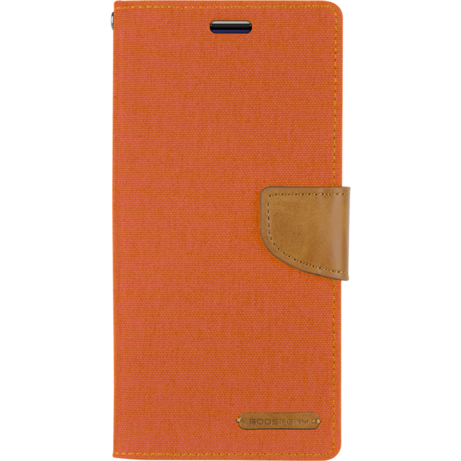 Huawei P30 Pro hoes - Mercury Canvas Diary Wallet Case - Oranje