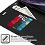 LG G8 ThinQ hoes - Mercury Canvas Diary Wallet Case - Zwart