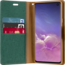 Samsung Galaxy M10 hoes - Mercury Canvas Diary Wallet Case - Groen