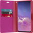 Samsung Galaxy M10 hoes - Mercury Canvas Diary Wallet Case - Roze