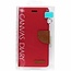 Samsung Galaxy S10 Plus hoes - Mercury Canvas Diary Wallet Case - Rood