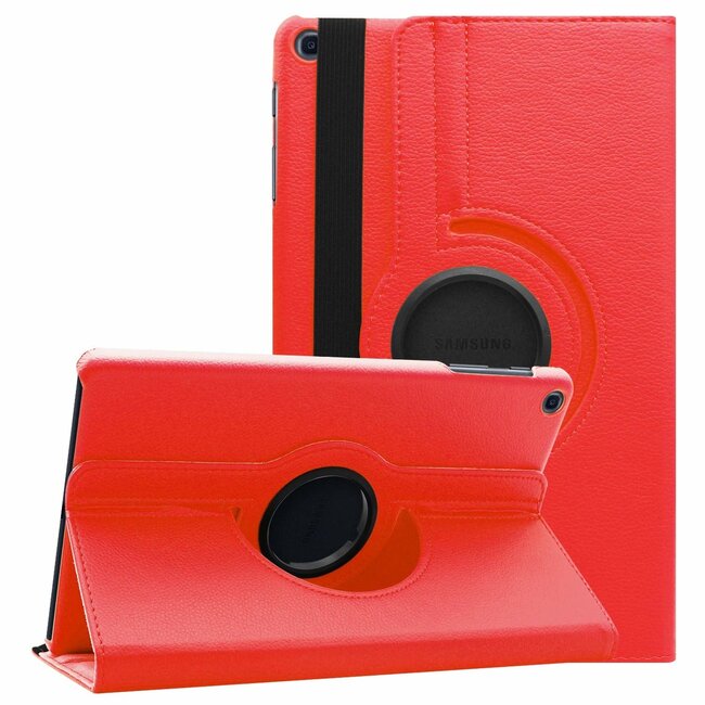 Samsung Galaxy Tab A 10.1 (2019) hoes - Draaibare Book Case  - Rood