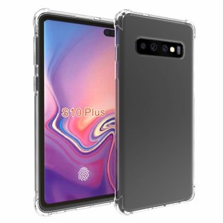 Atouchbo Samsung Galaxy S10 Plus hoes - Anti-Shock TPU Back Cover - Transparant