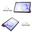 Samsung Galaxy Tab S6 hoes - Tri-Fold Book Case - Paars