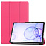 Samsung Galaxy Tab S6 hoes - Tri-Fold Book Case - Magenta