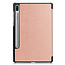 Samsung Galaxy Tab S6 hoes - Tri-Fold Book Case - Rosé Goud