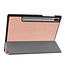 Samsung Galaxy Tab S6 hoes - Tri-Fold Book Case - Rosé Goud